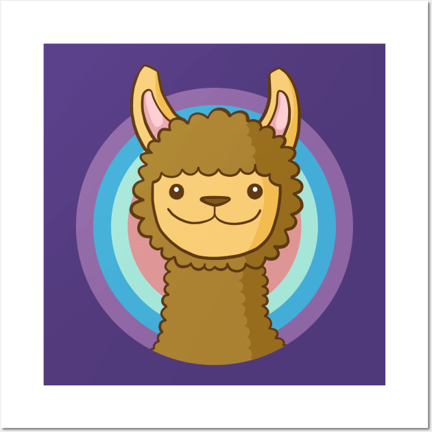 Alpaca Colours Wall Art by Mara Escalante